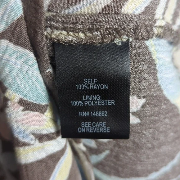 Maxi Gauze Walk-Through Boho Dress Romper Tropical Women's Size 1X - Picture 11 of 14